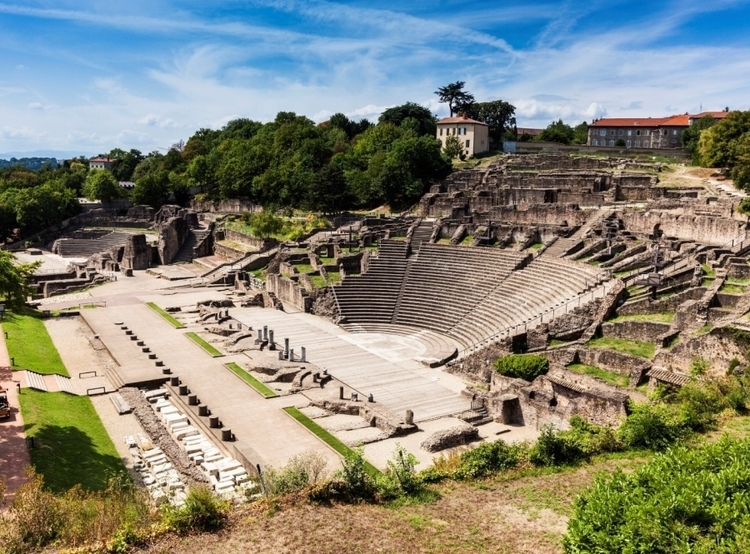 Ancient theatre Fourvire Lyon France